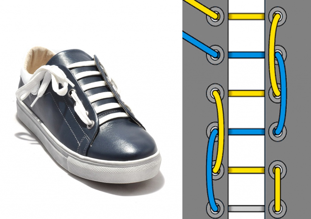 Как завязать шнурки на кедах: варианты шнуровки, разные способы