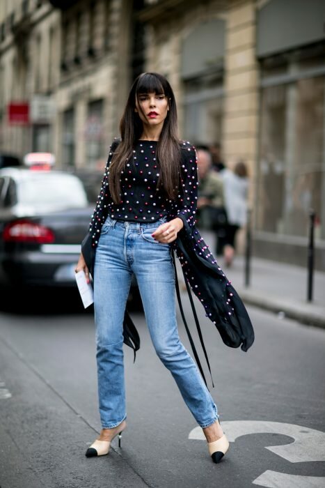 Обувь в стиле Шанель прекрасно смотрится даже с джинсами