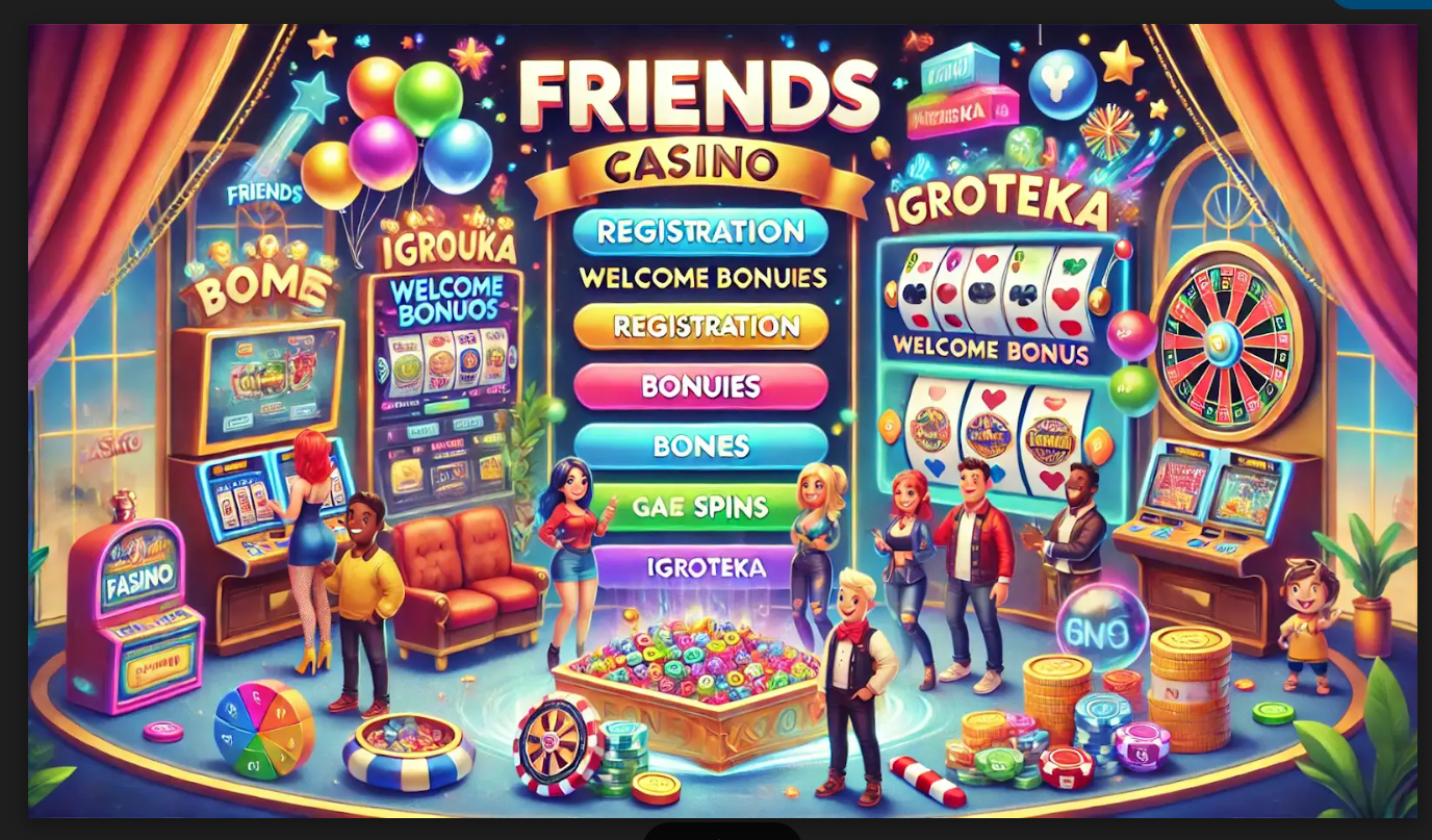 Friends Casino: регистрация, бонусы и игротека