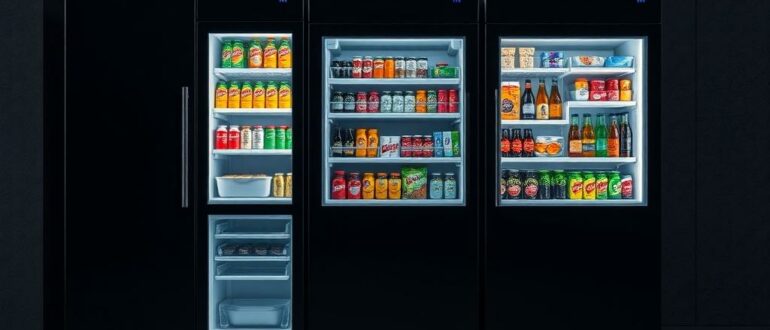 Черные холодильники для напитков: стильный бар в вашей комнате
