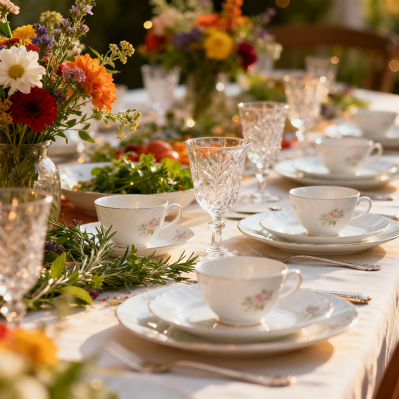 Праздничная сервировка и посуда