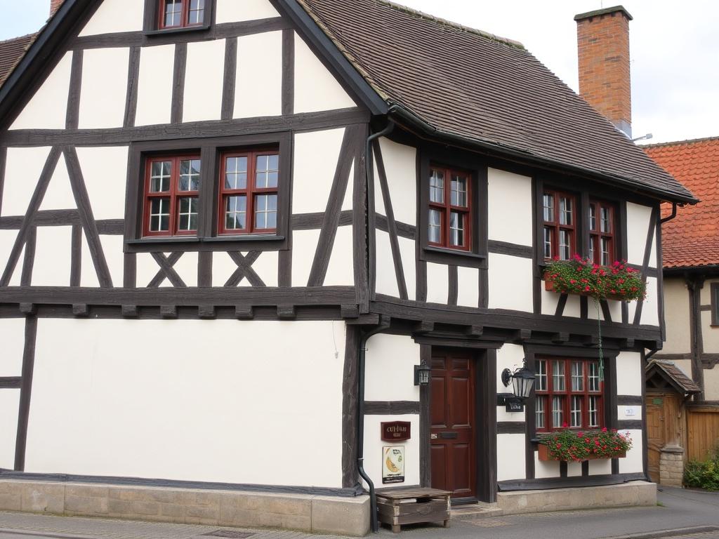 Half-timbered house Half-timbered houseфото