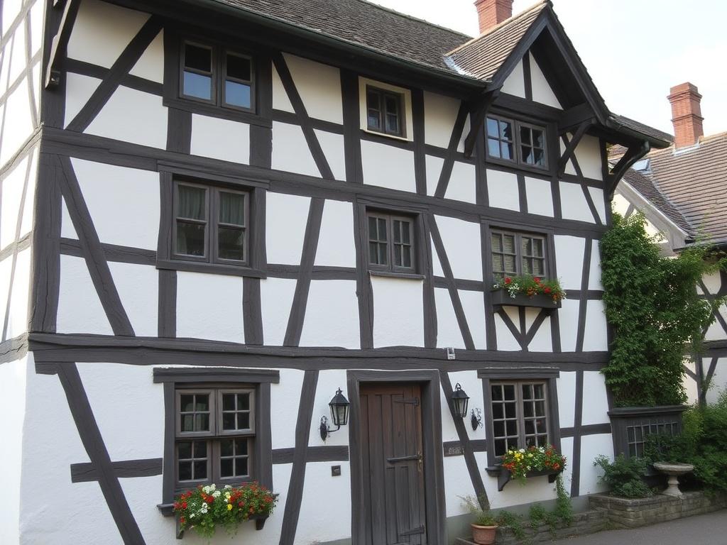 Half-timbered house Half-timbered houseфото