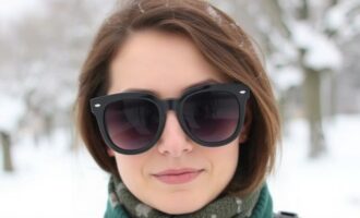 С чем носить тёмные очки зимой: как сочетать защиту и стиль